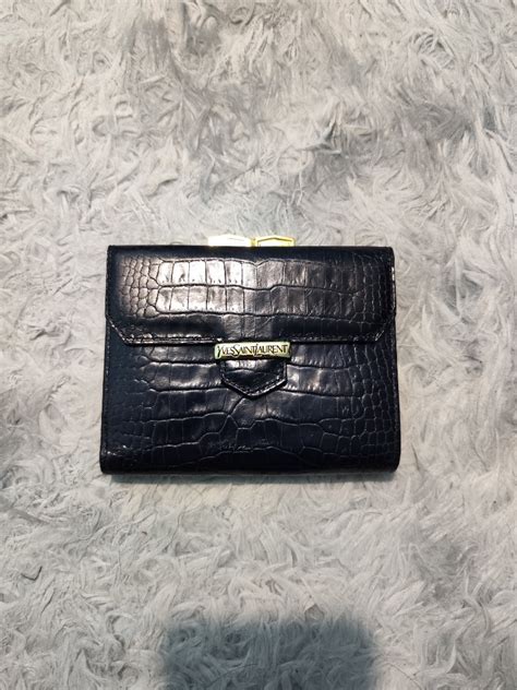 yves saint laurent crocodile wallet|UPTOWN Compact wallet in crocodile.